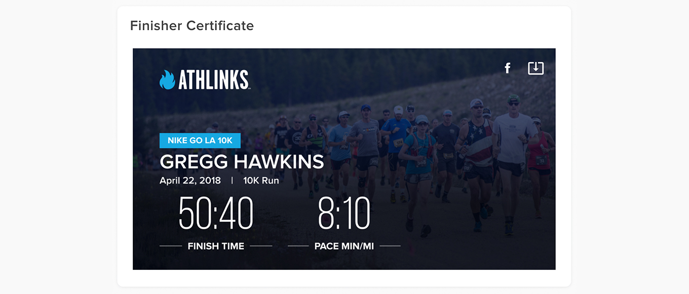 2018 Nike Go LA 10k Results